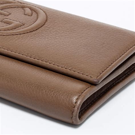 gucci garden leather continental wallet|gucci card holder sale clearance.